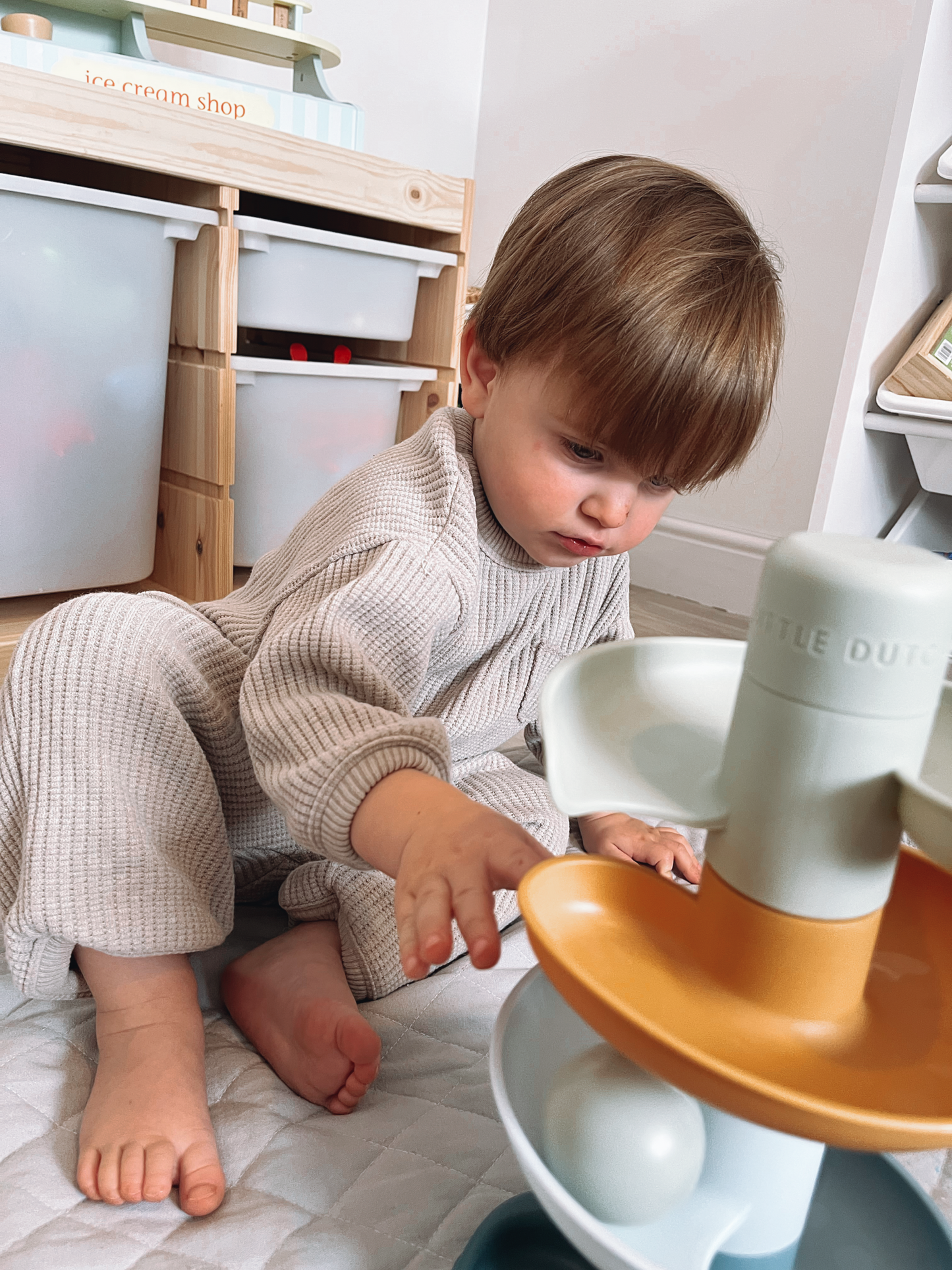 'Waffle' Set Greige