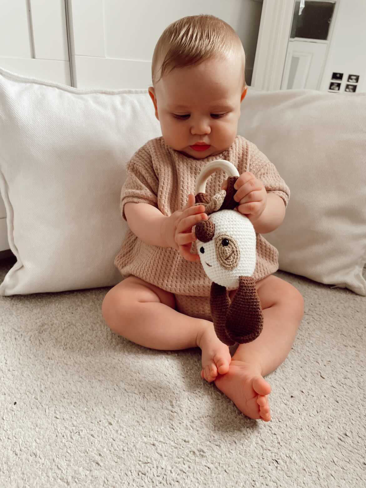 ‘River’ waffle romper
