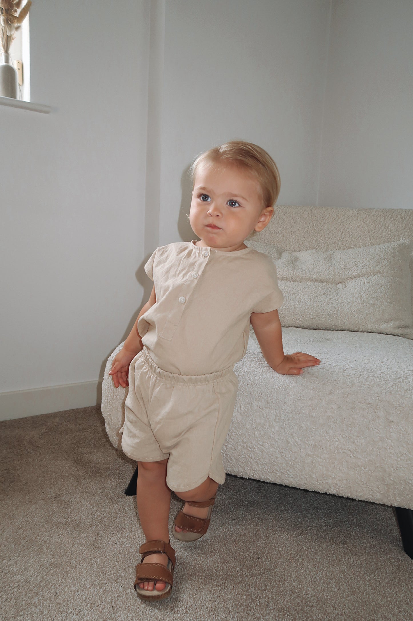 ‘Drew’ Beige short set