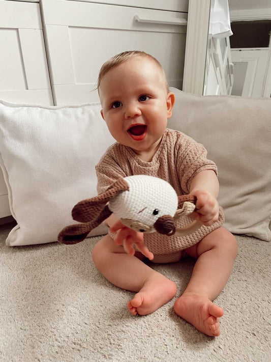 ‘River’ waffle romper